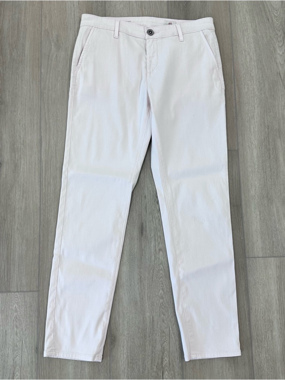 Adriano Goldschmied AG Caden tailored trouser straight leg pants light pink 25